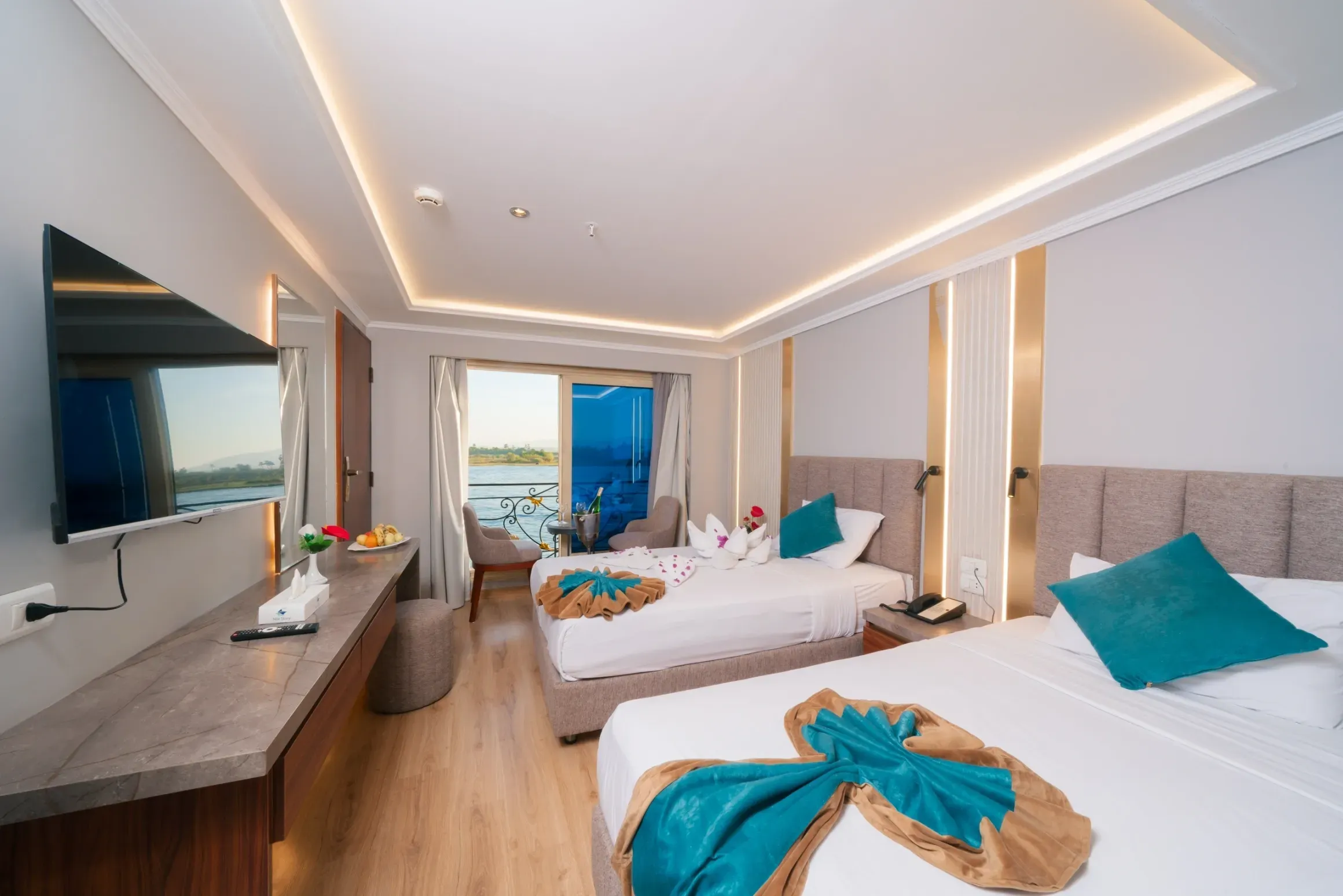 Cabin aboard the Nile Story Nile Cruise Nile cruise